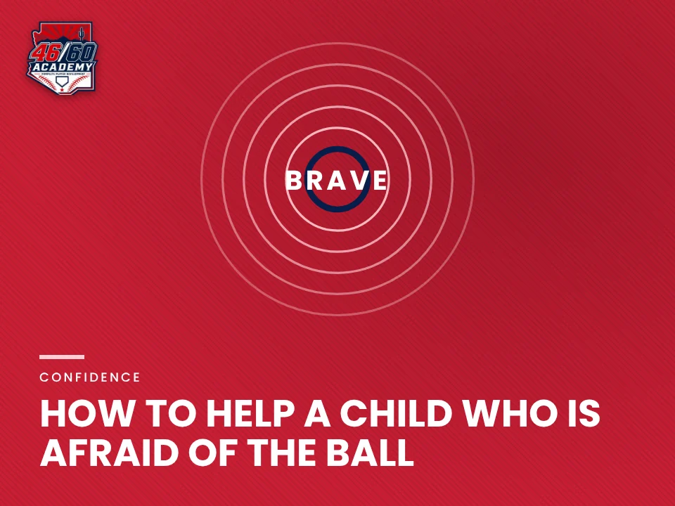 How to help a child who is afraid of the ball: Backspin Jr. teaching graphic from 46/60 Academy