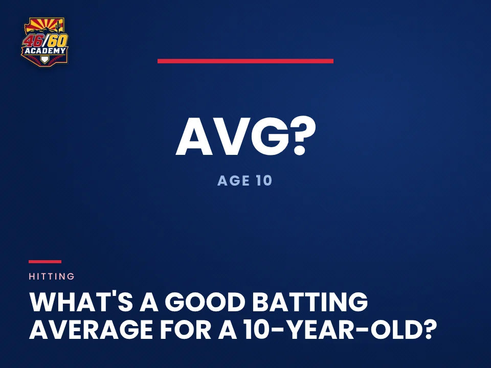 What's a good batting average for a 10-year-old?: Backspin Jr. teaching graphic from 46/60 Academy