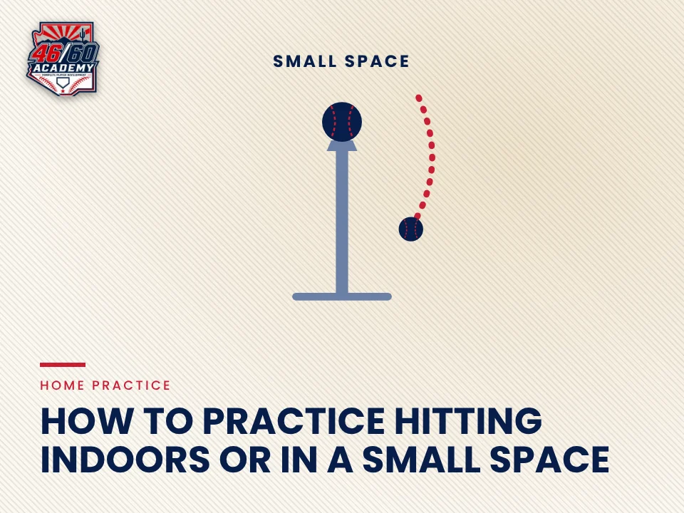 How to practice hitting indoors or in a small space: Backspin Jr. teaching graphic from 46/60 Academy