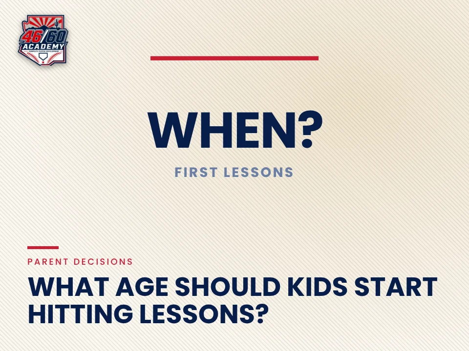 What age should kids start hitting lessons?: Backspin Jr. teaching graphic from 46/60 Academy