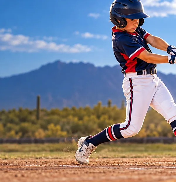 Young baseball and softball players