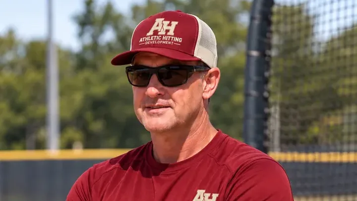 Coach Billy Kehoe (BK) at the batting cage